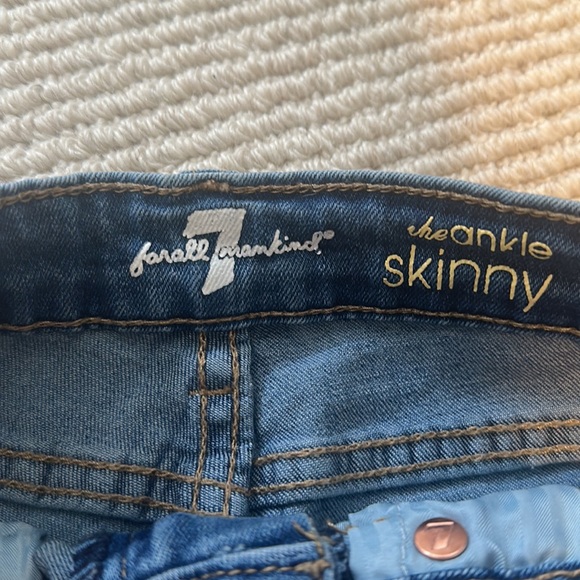 7 For all Man Kind skinny Jean girls size 8 - Picture 4 of 8
